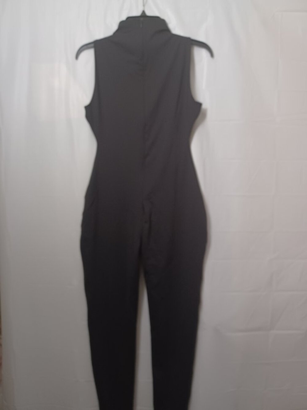 SKIMS ALL IN ONE MOCK NECK SLEEVELESS JUMPSUIT ONX SIZE LARGE STYLE# BS-BSF-0760 - Picture 7 of 16